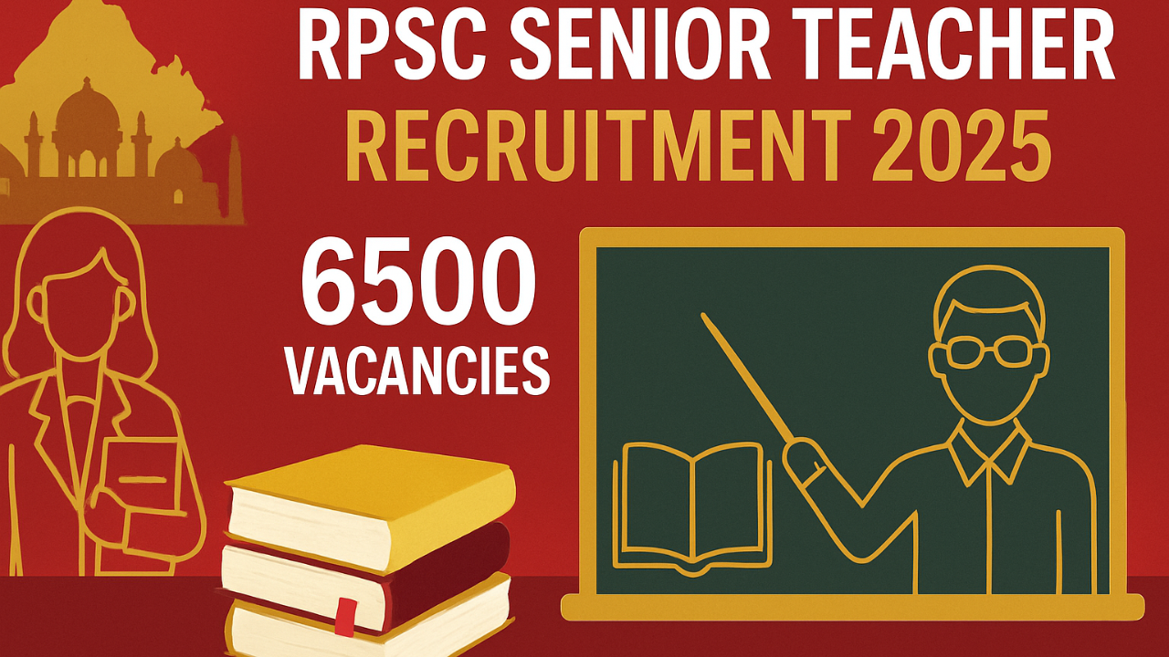 RPSC Senior Teacher Recruitment 2025