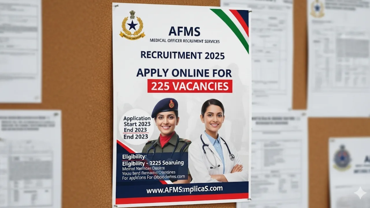 AFMS Medical Officer Recruitment 2025