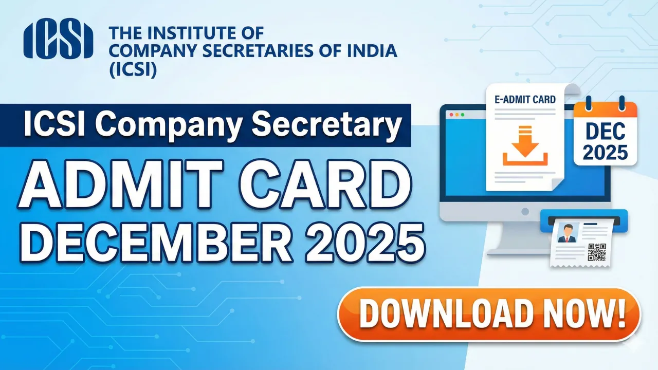 how to download ICSI admit card December 2025