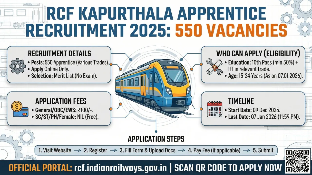 RCF Kapurthala 2025 apprentice vacancy