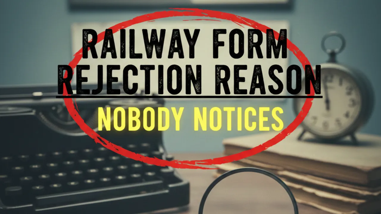 Railway Form Rejection Reason